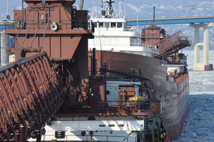 Jackson in shipyard