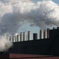 smokestacks at plant