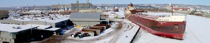 Banner image: Earl W. Oglebay at Fraser Shipyard