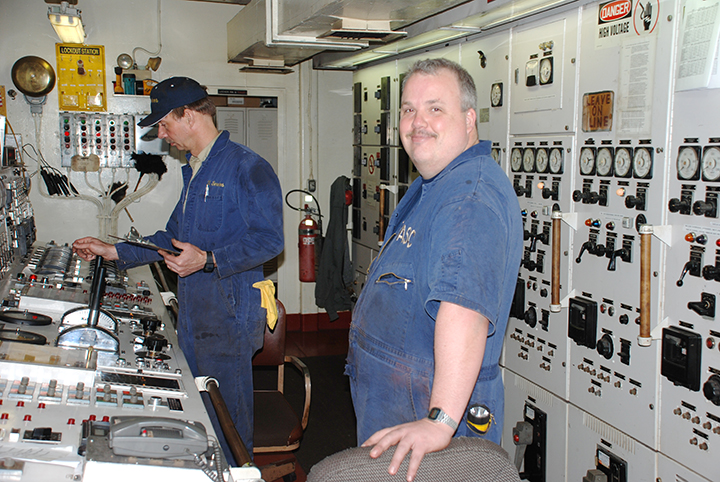 Engine control room