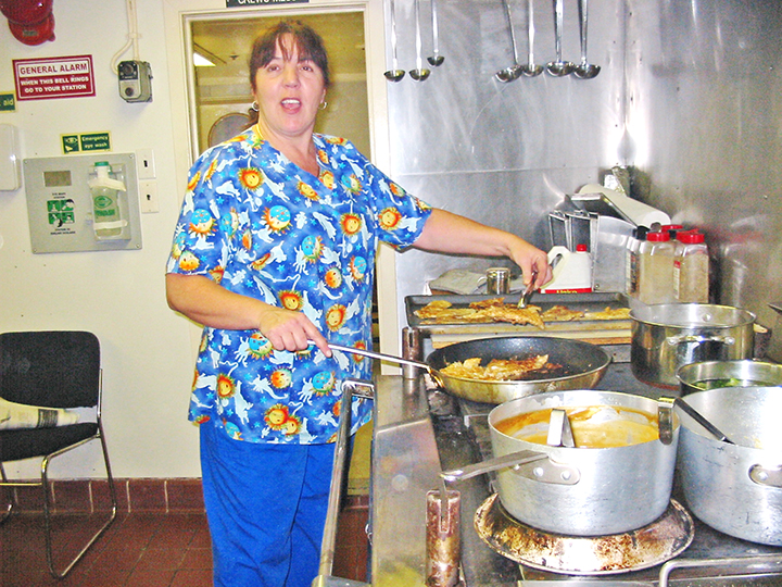 Karen Rivers in galley