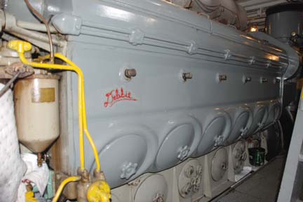 Engine on tug Altman