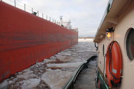 Roger Blough at dock
