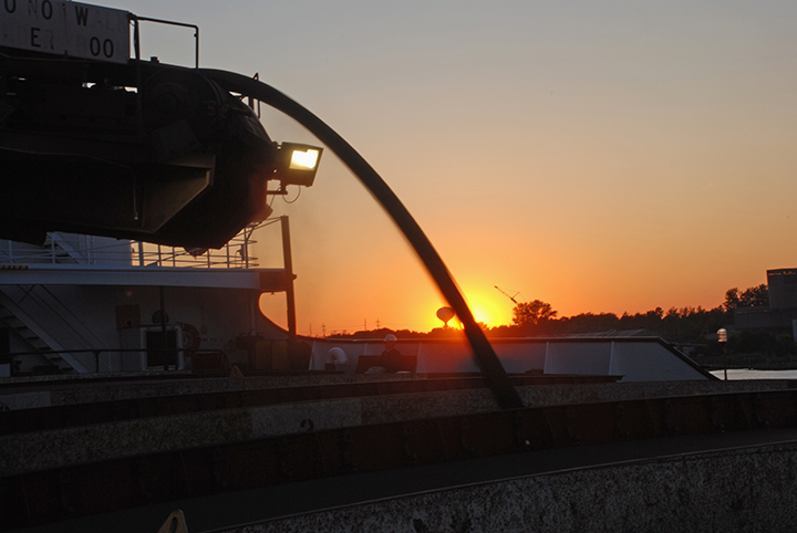 Sunset from deck of Kaye Barker