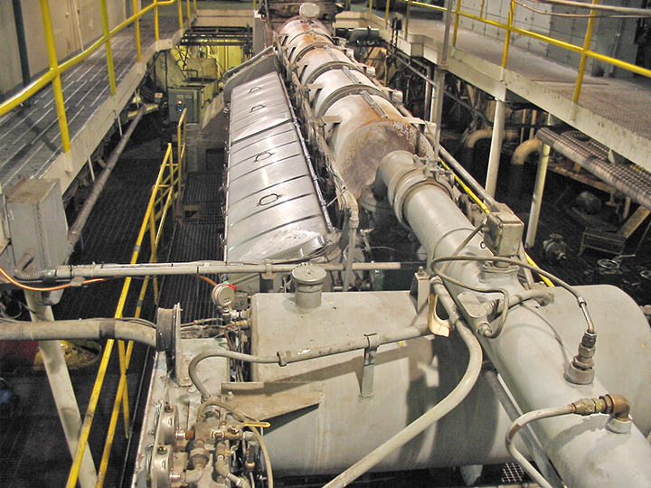 Diesel engine on Manistee