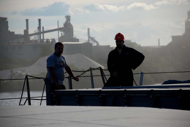 Deckhand and captain