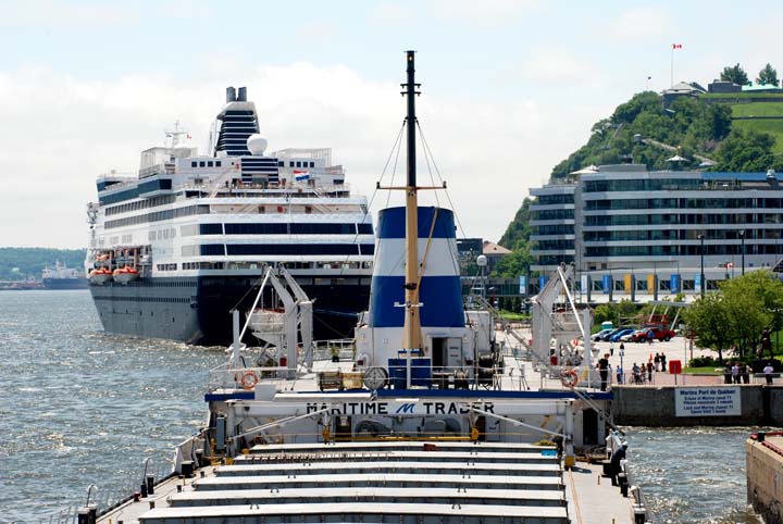 Maritime Trader approaching dock