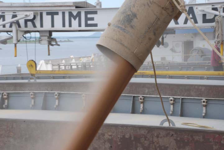 loading grain