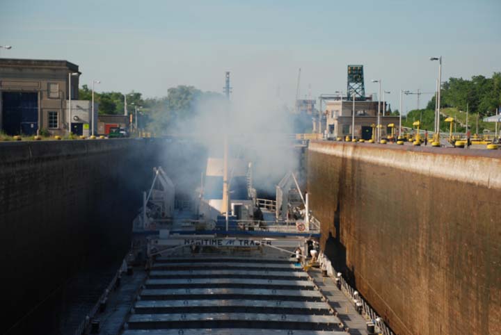 Departing Lock 6