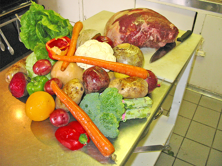 Food in galley of Mississagi