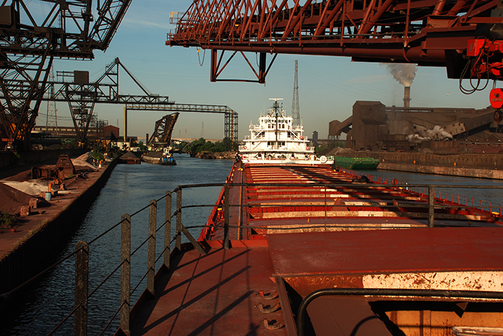 Kaye Barker at Mittal dock