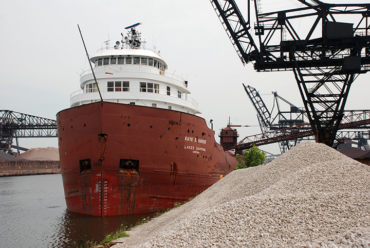 Kaye Barker at dock