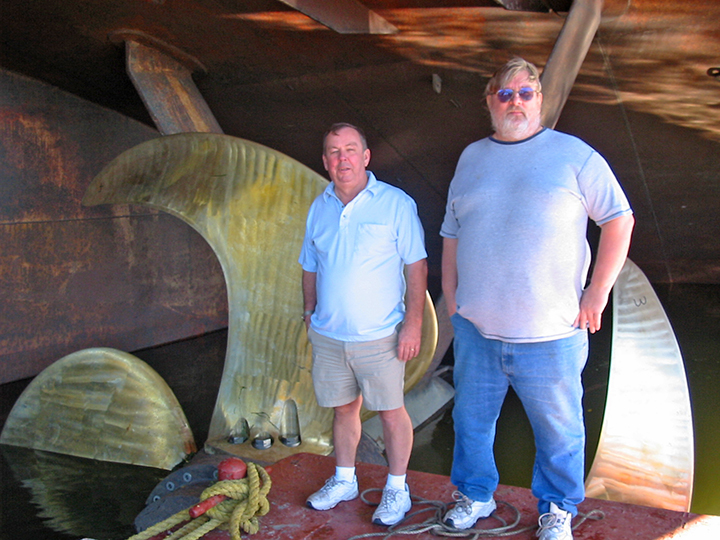 Captain Bob Gallagher and Chief Tom Sufak