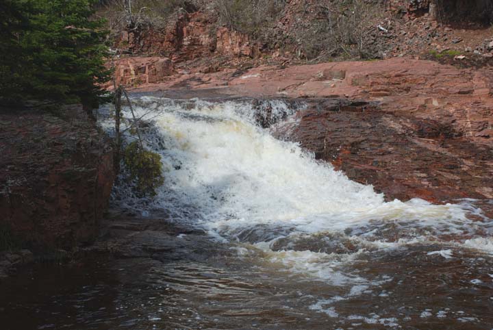 Split Rock River: Upper Slide Falls