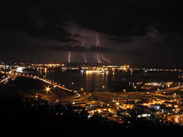 Lightning storm over Wisconsin