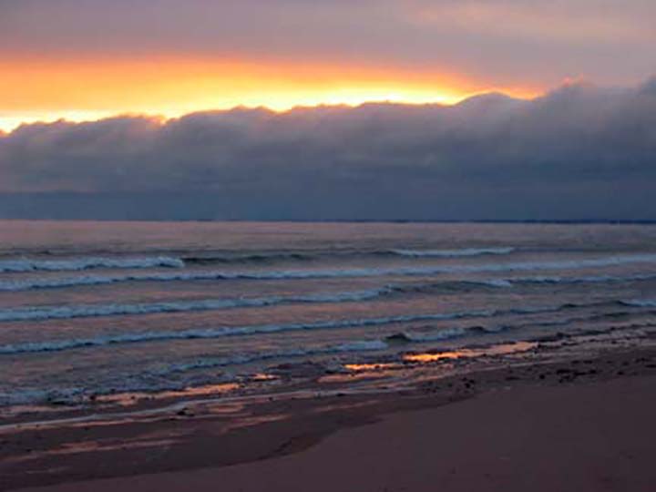Winter beach, Minnesota