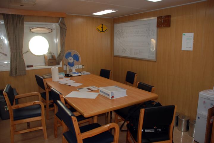 Ship's office on Baie St. Paul