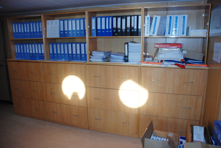 Ship's office on Baie St. Paul