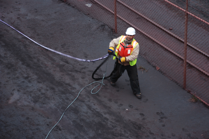 Deckhand on dock