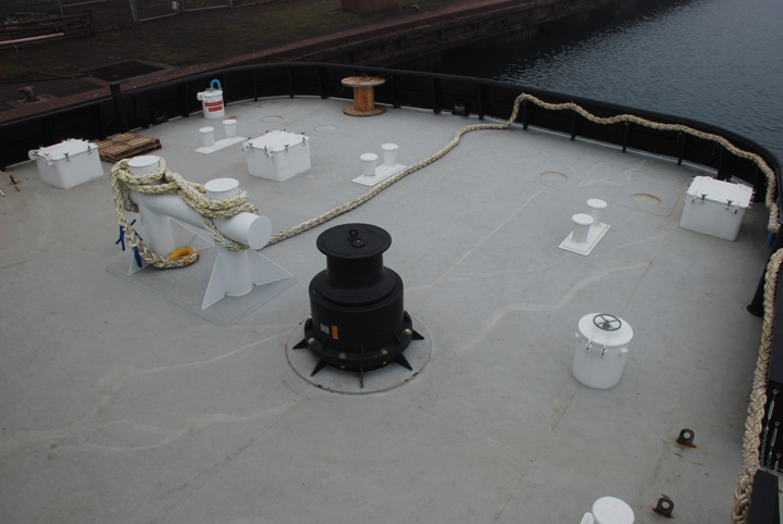 towing deck on Ken Boothe Sr.