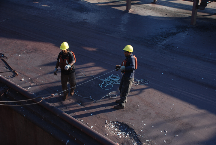 Deckhands on the dock