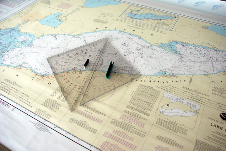Chart of Lake Erie