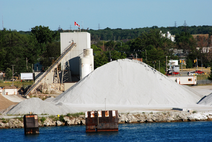 stone dock at Sarnia