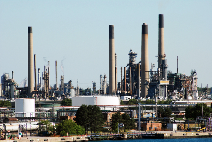 Oil refinery at Sarnia