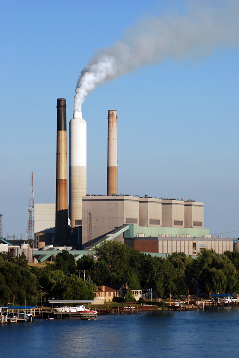 Smokestacks at Lambton