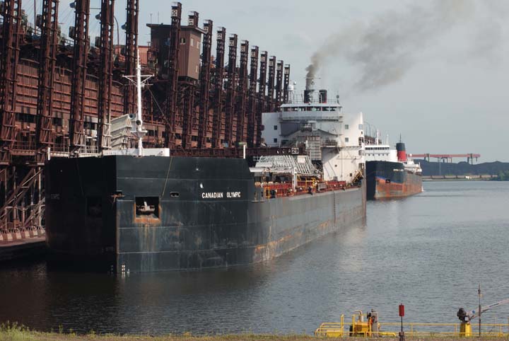 Canadian Olympic and Gordon C. Leitch at CN Ore Dock