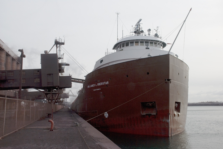 Oberstar at dock at Silver Bay