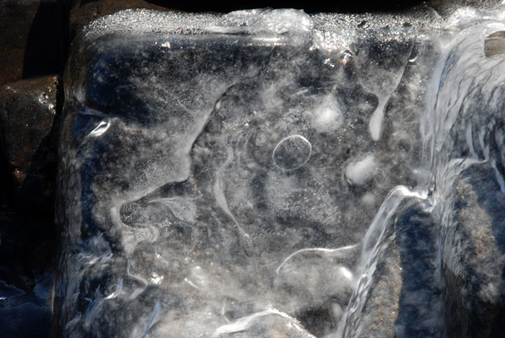 Ice Coated Rock