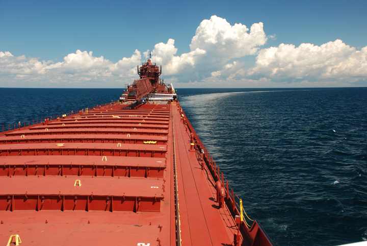 Hon. James L. Oberstar on Lake Michigan