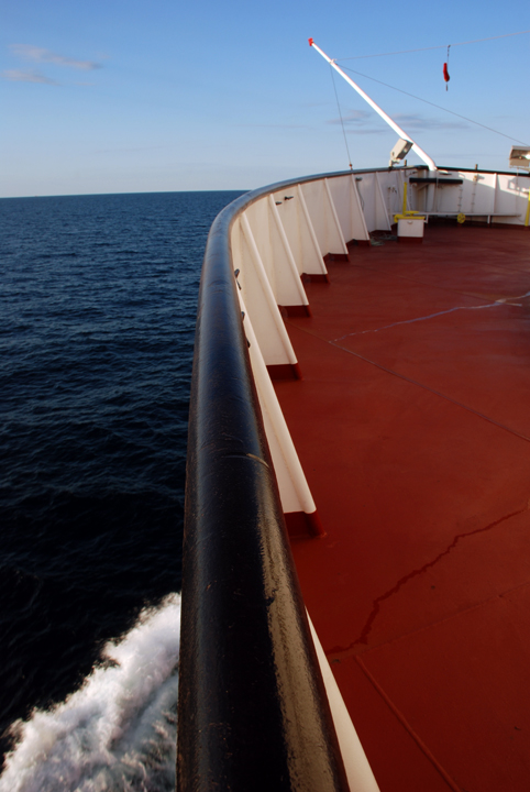 Hon. James L. Oberstar on Lake Michigan