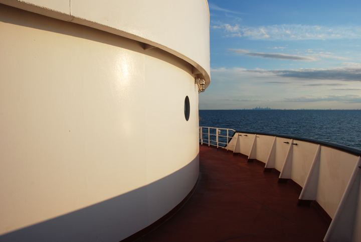 Hon. James L. Oberstar on Lake Michigan