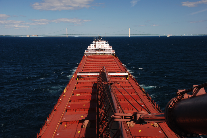 Hon. James L. Oberstar on Lake Michigan