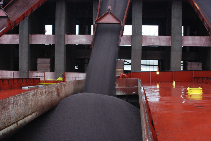 Iron ore chutes