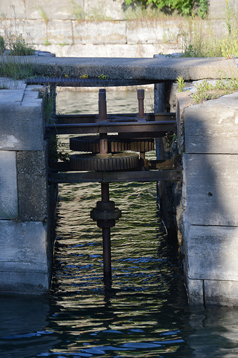 valve in old canal
