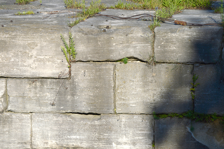 stones along old canal