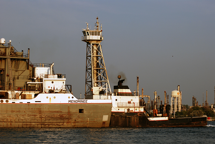 Tug Olive L. Moore and barge Menominee